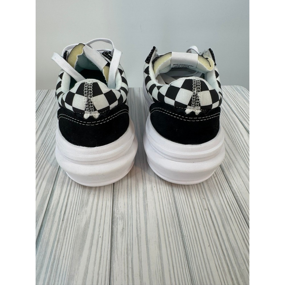 Vans Old Skool Overt ComfyCush Checkered Black White Sneakers VN0A7Q5E95Y Mens 9 - Picture 2 of 5